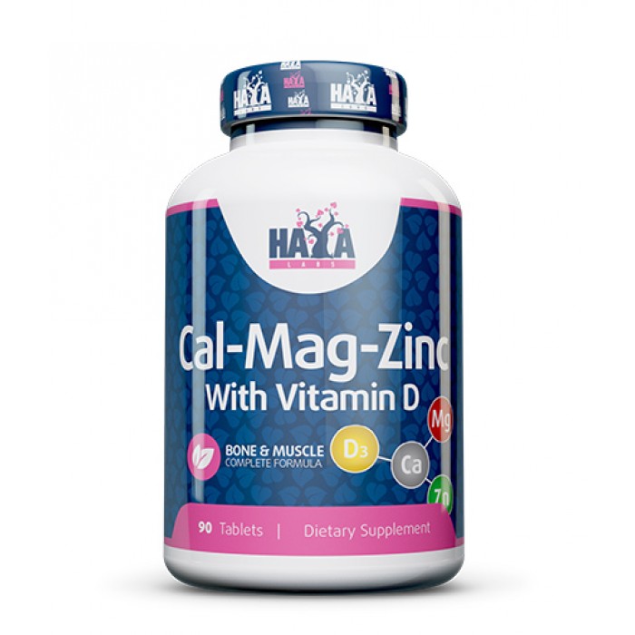 Haya Labs - Calcium Magnesium & Zinc with Vitamin D / 90 tab